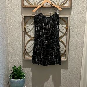 Black dress with gold sequin